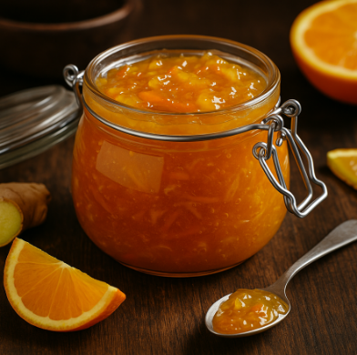 Orange and Ginger Marmalade.